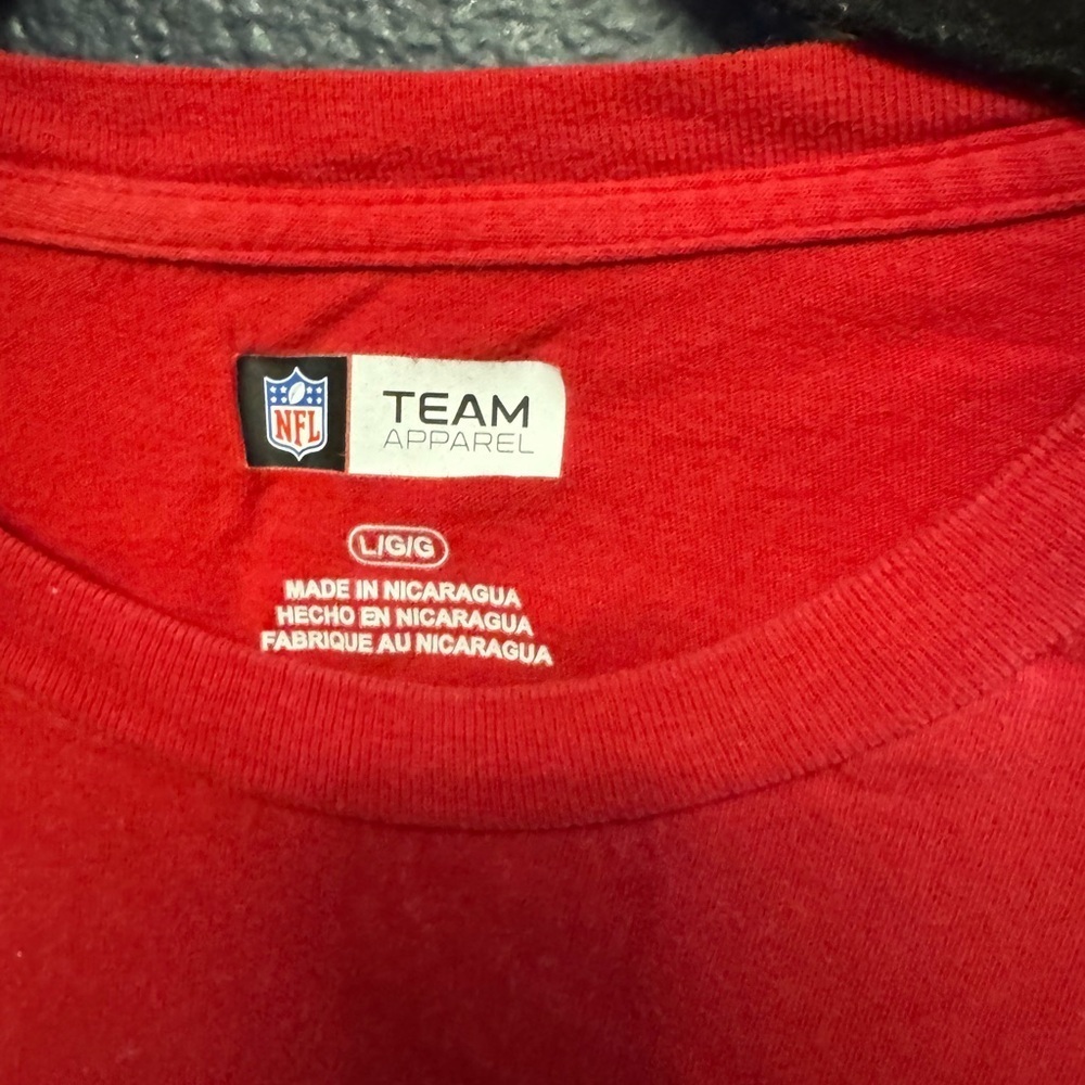 NFL Team Apparel 49ers Red Short Sleeve Shirt Size Large - Picture 2 of 3